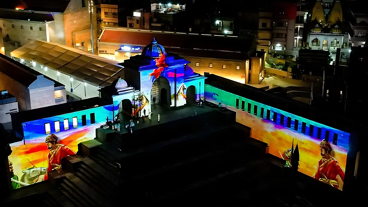 3D Projection Mapping Show at  Kashi Vishwanath Ghat